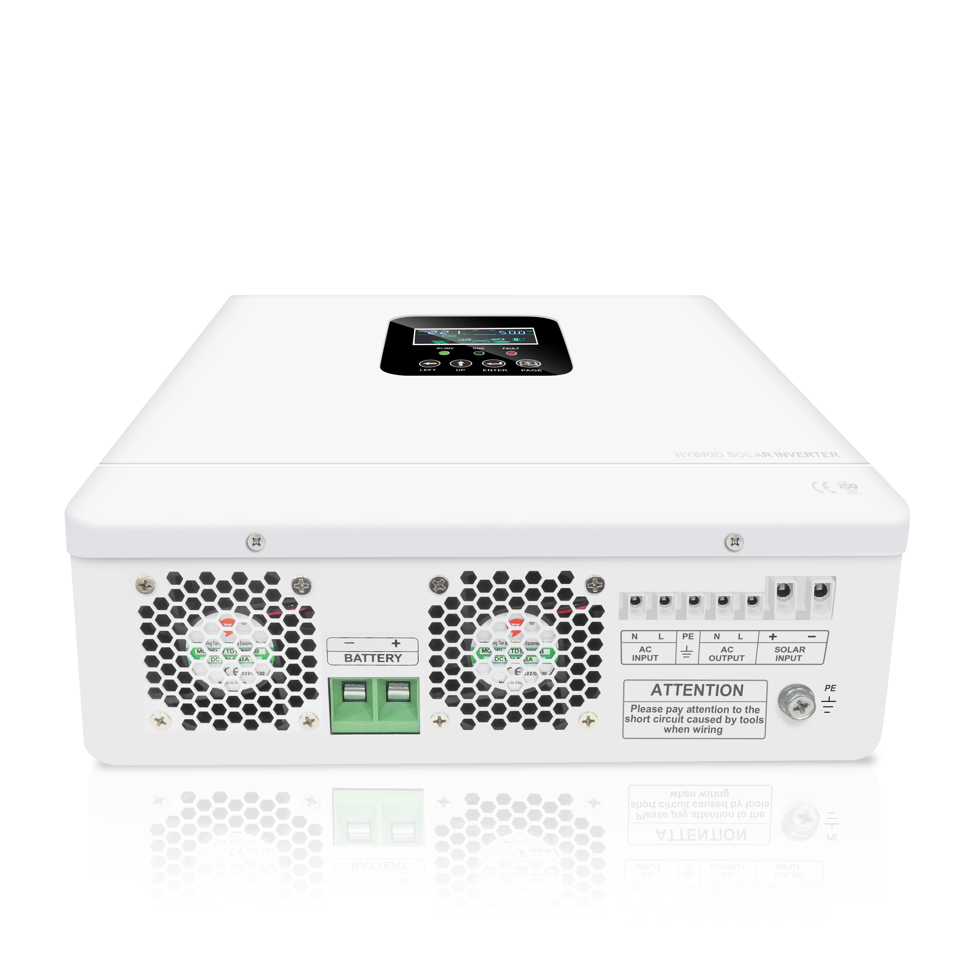 د HP پرو-T لړۍ 1000W 2000W سولر انورټر د LCD LED ښودنې سره تنظیم وړ درې کاري حالتونه 10