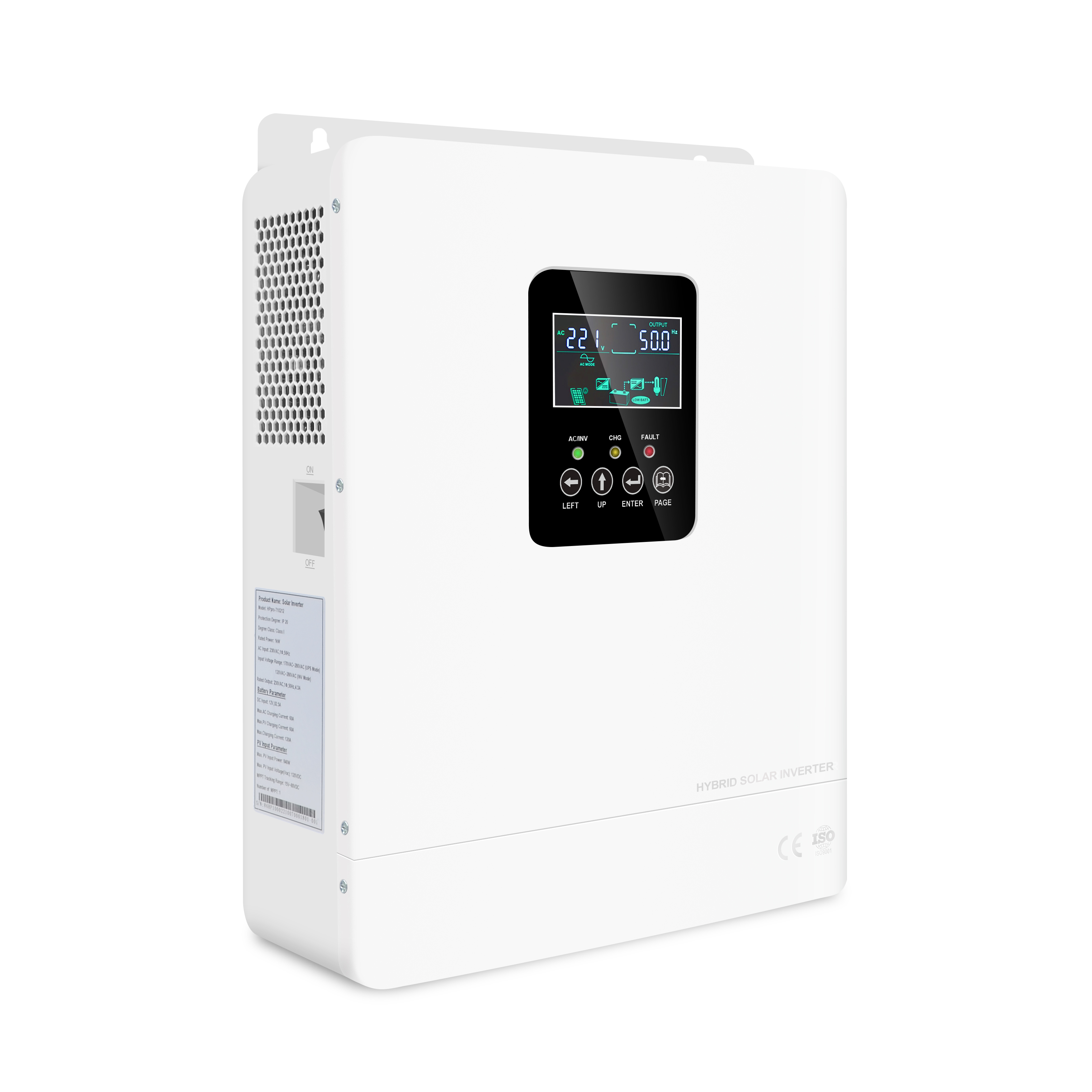 د HP پرو-T لړۍ 1000W 2000W سولر انورټر د LCD LED ښودنې سره تنظیم وړ درې کاري حالتونه 9