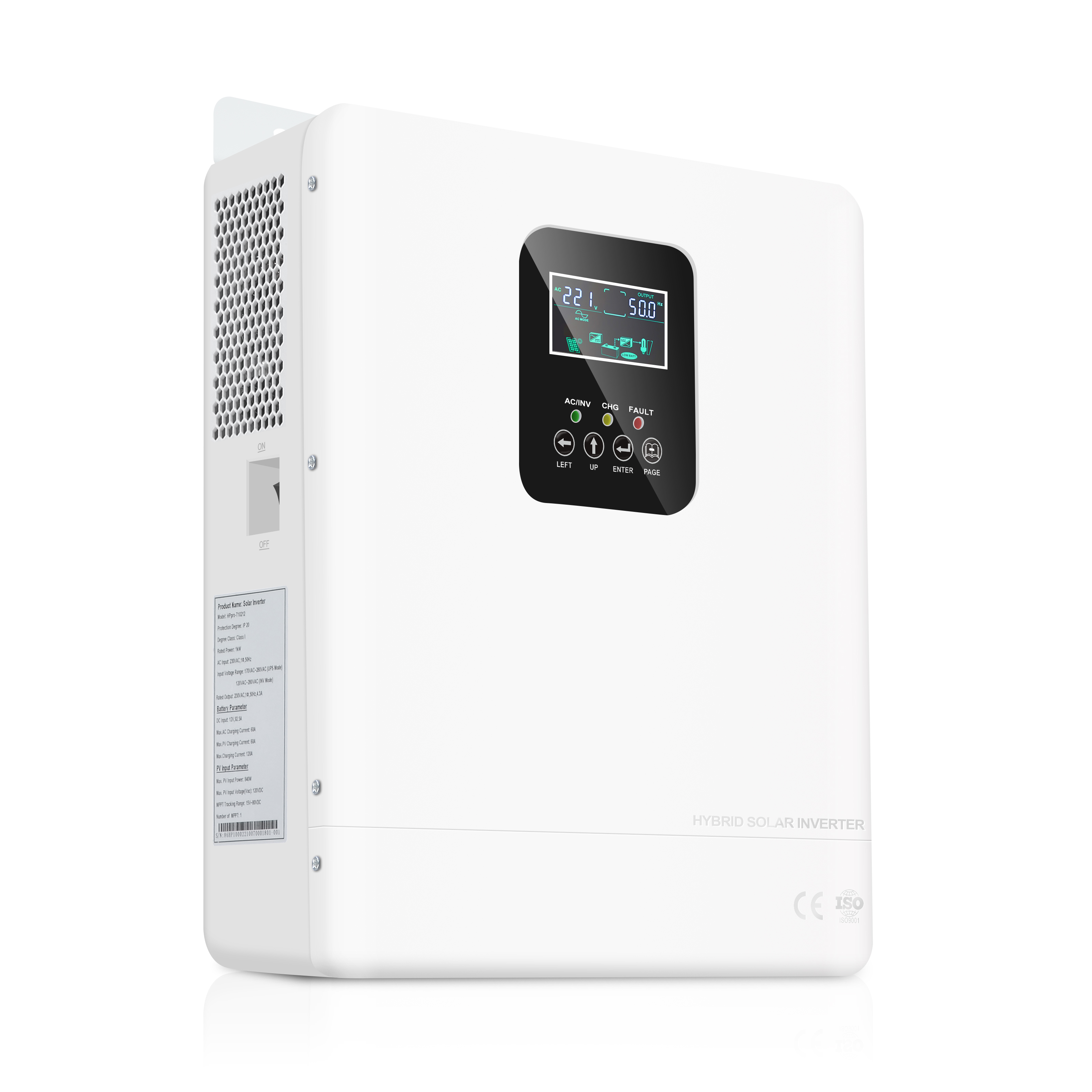 د HP پرو-T لړۍ 1000W 2000W سولر انورټر د LCD LED ښودنې سره تنظیم وړ درې کاري حالتونه 11