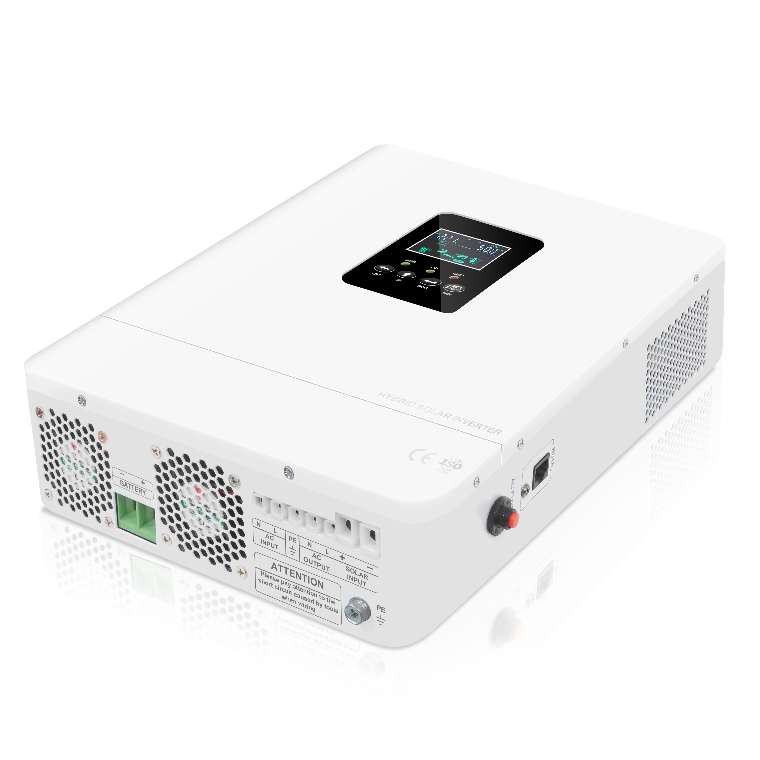 د HP پرو-T لړۍ 1000W 2000W سولر انورټر د LCD LED ښودنې سره تنظیم وړ درې کاري حالتونه 12