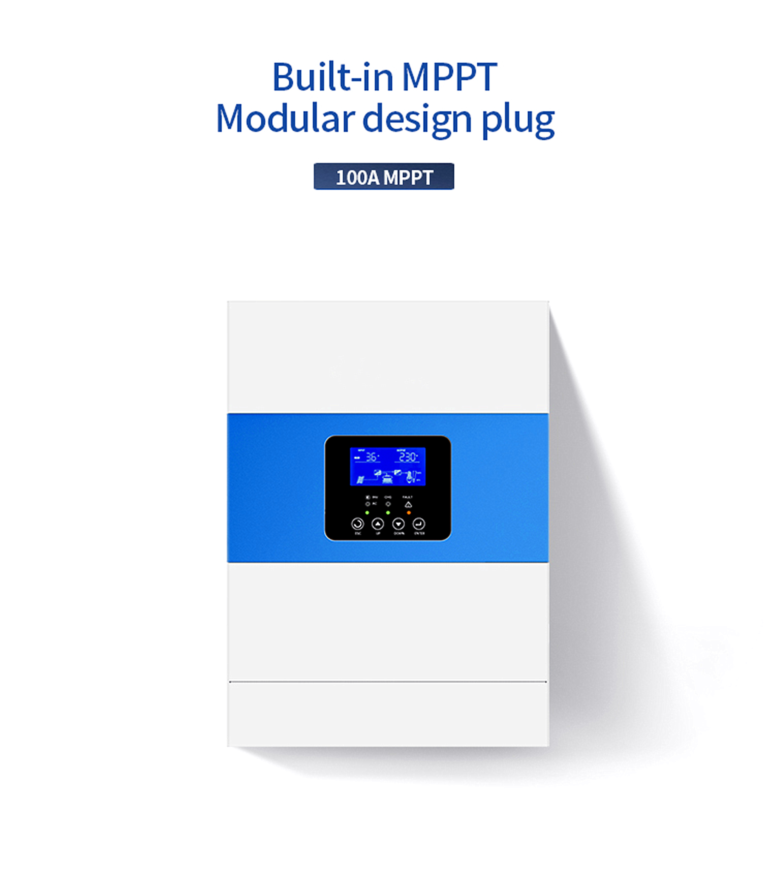 High Efficiency Pure Sin Wave Off-Grid Solar Inverter 3500VA 5500VA mety amin'ny fampiharana ivelan'ny grid 7