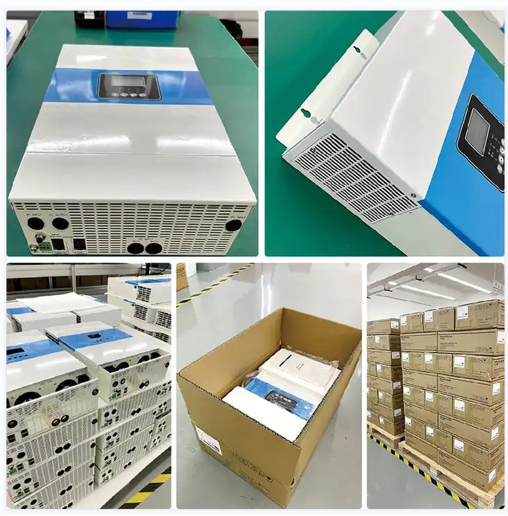 High Efficiency Pure Sin Wave Off-Grid Solar Inverter 3500VA 5500VA mety amin'ny fampiharana ivelan'ny grid 10