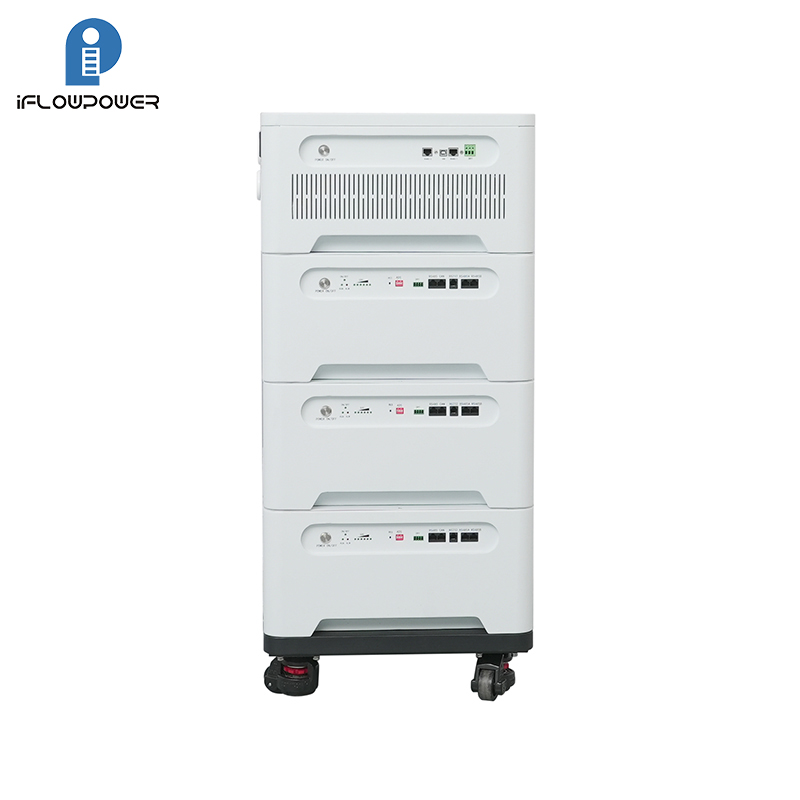 ਸਟੈਕੇਬਲ ਮਾਡਯੂਲਰ 51.2v 100ah 21.8kwh Lifepo4 ਲਿਥੀਅਮ ਆਇਨ ਸੋਲਰ ਹੋਮ ਸਿਸਟਮ ਐਨਰਜੀ ਸਟੋਰੇਜ ਬੈਟਰੀ 10