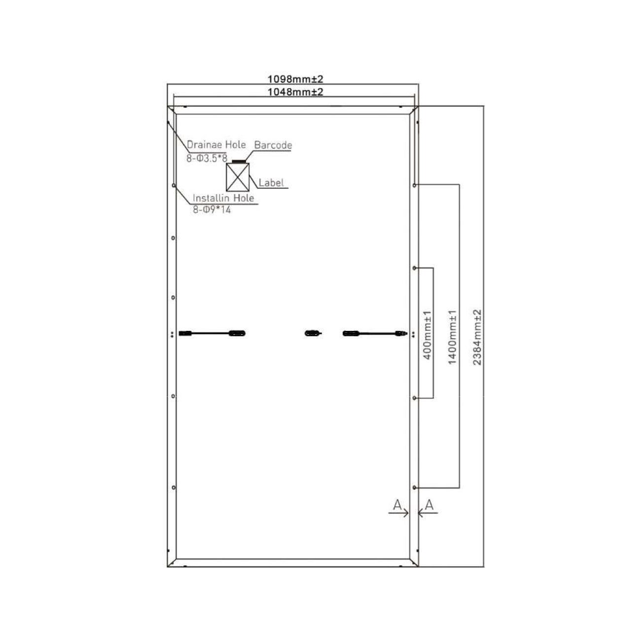 FSM535-555W մոնոբյուրեղային արևային վահանակ 3