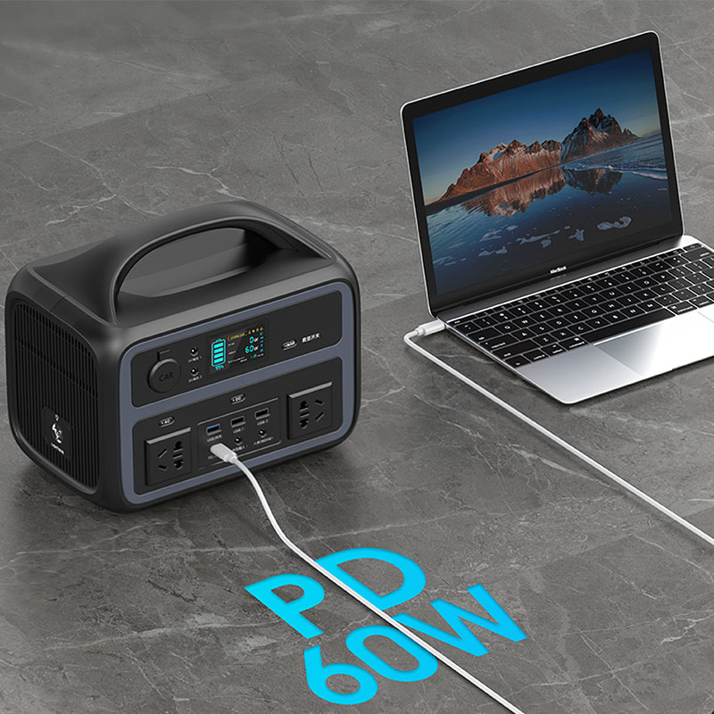 600W Portable Power Station Fausia-i Totogi vave Fa'ata'ita'iga Fou iFlowpower 7
