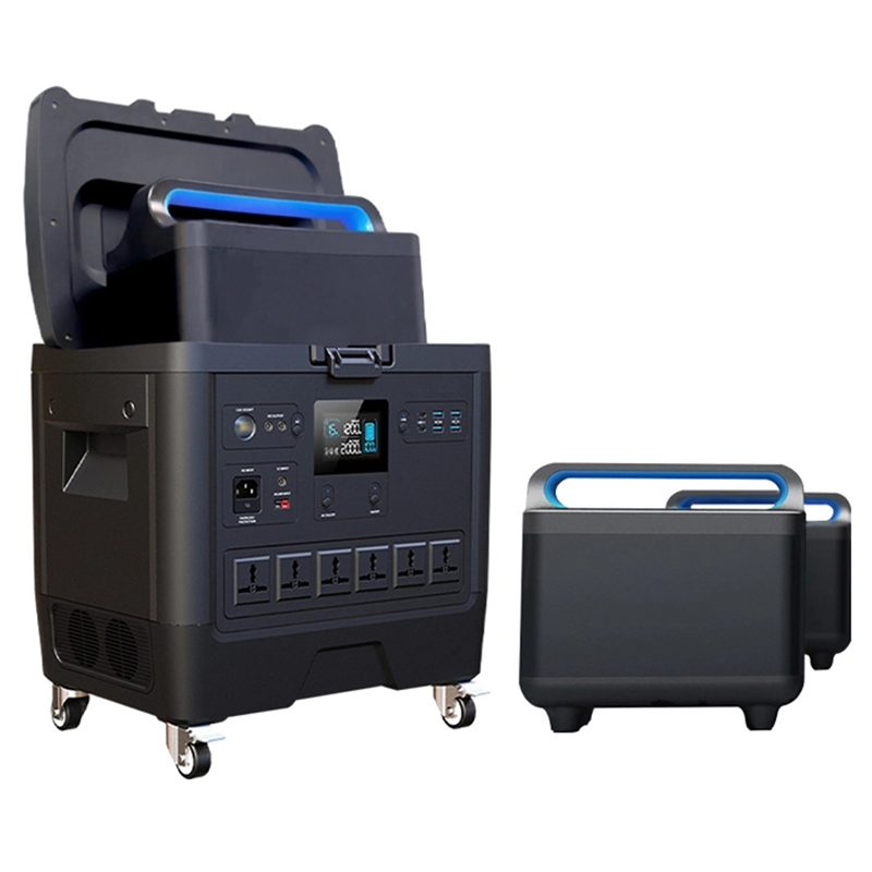 Centrale électrique portable iFlowPower FP2000W avec batterie remplaçable supplémentaire 7