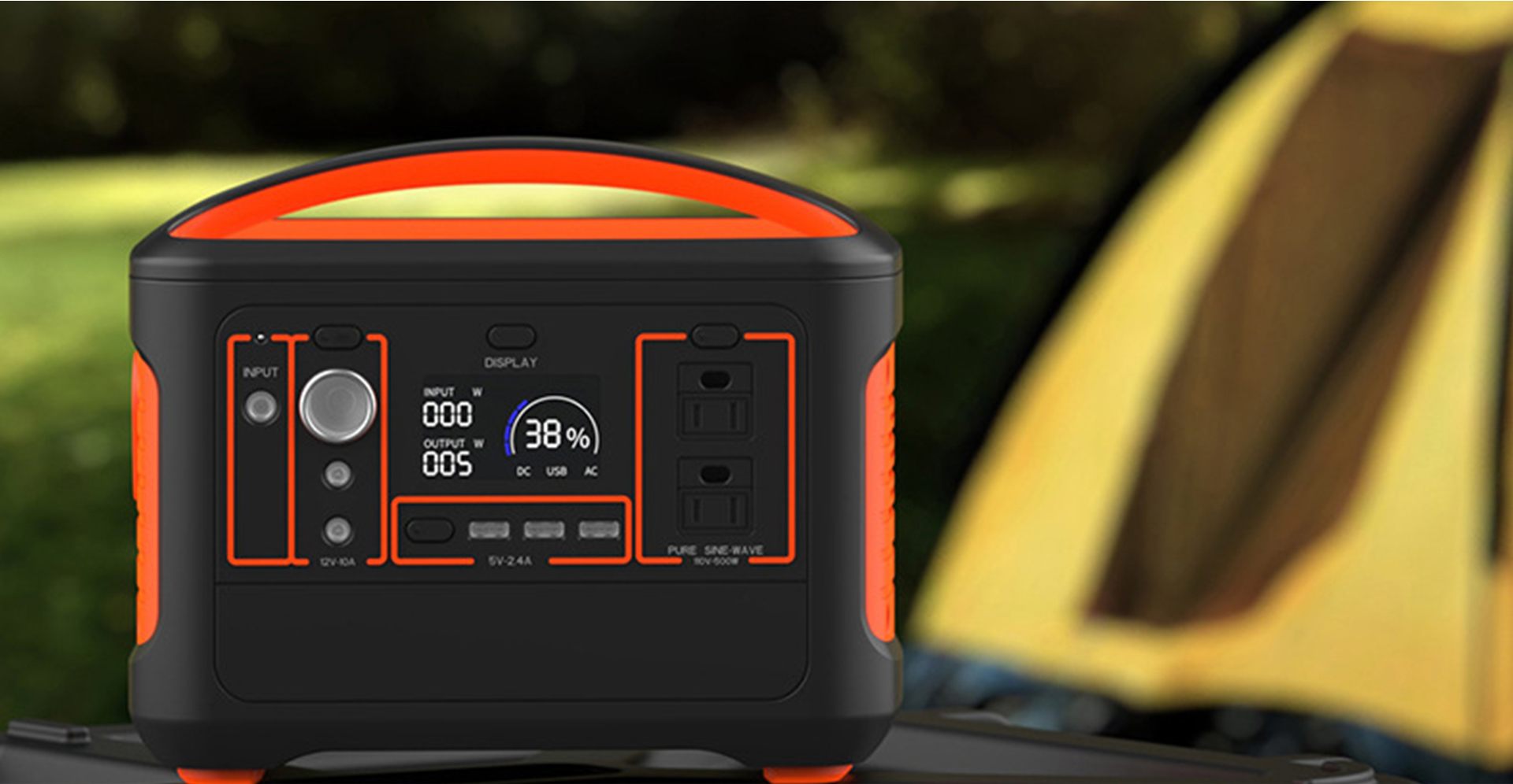 iFlowPower পোর্টেবল পাওয়ার স্টেশন 500W আউটপুট 6