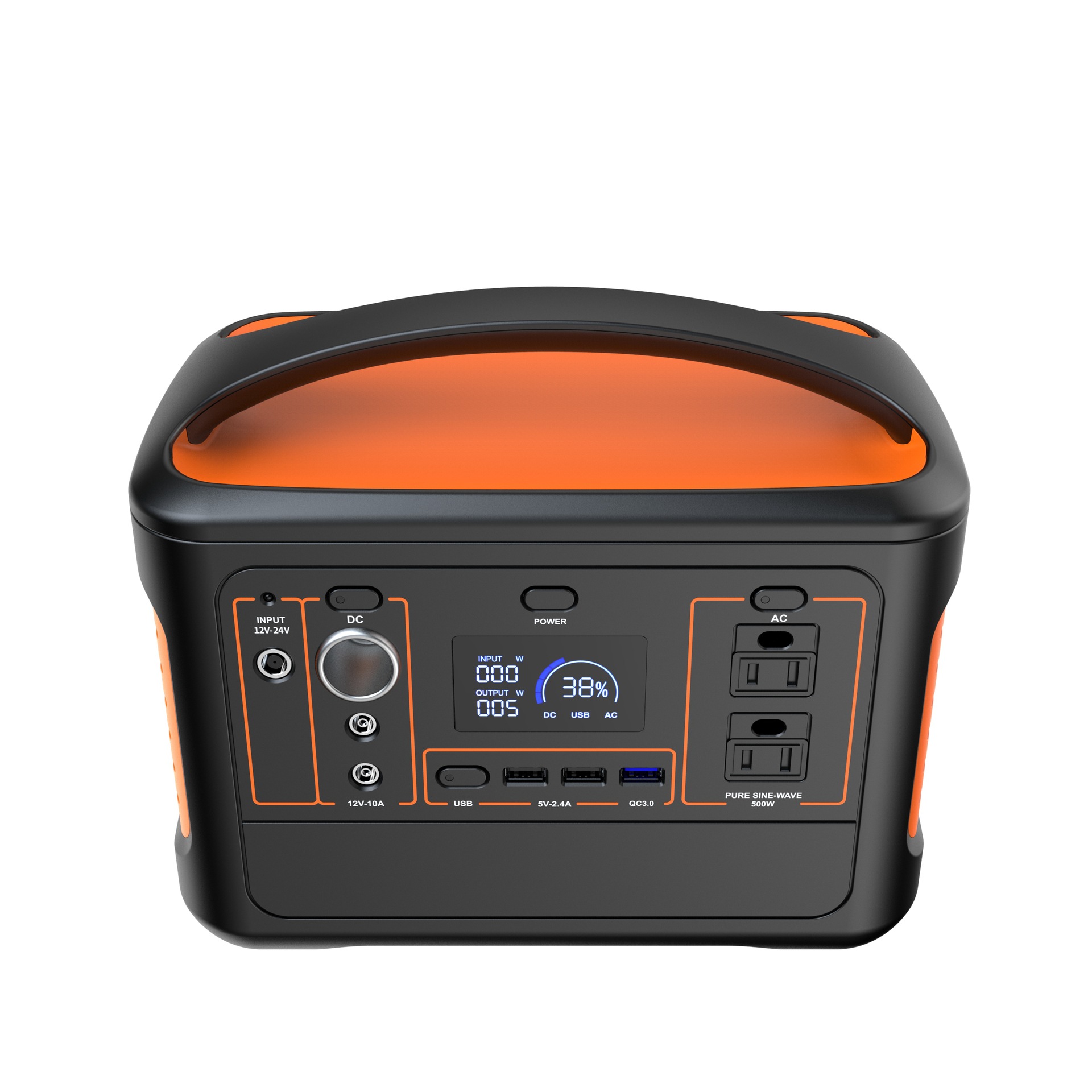 iFlowPower পোর্টেবল পাওয়ার স্টেশন 500W আউটপুট 9