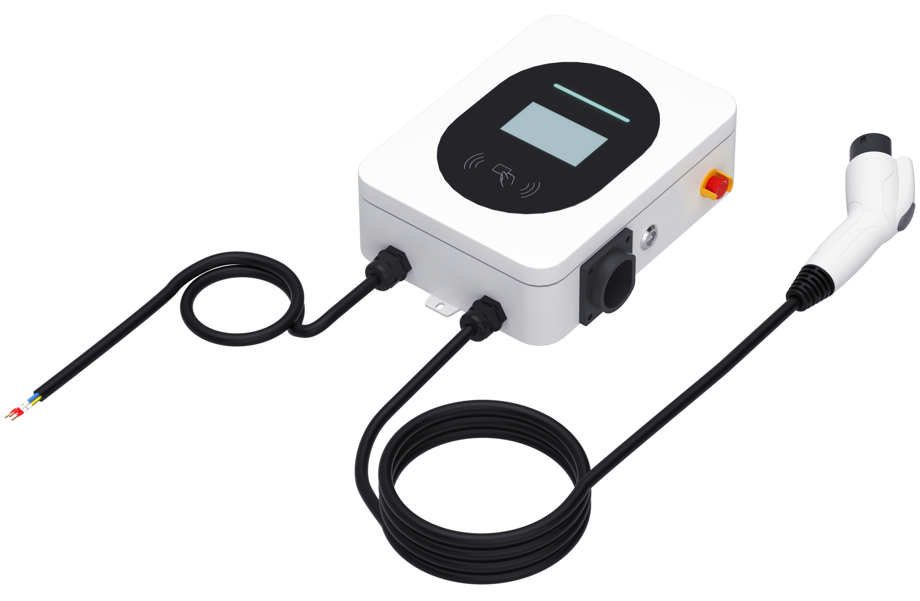 Wall-Mounted 7kW AC EV Charger for New Energy Vehicles