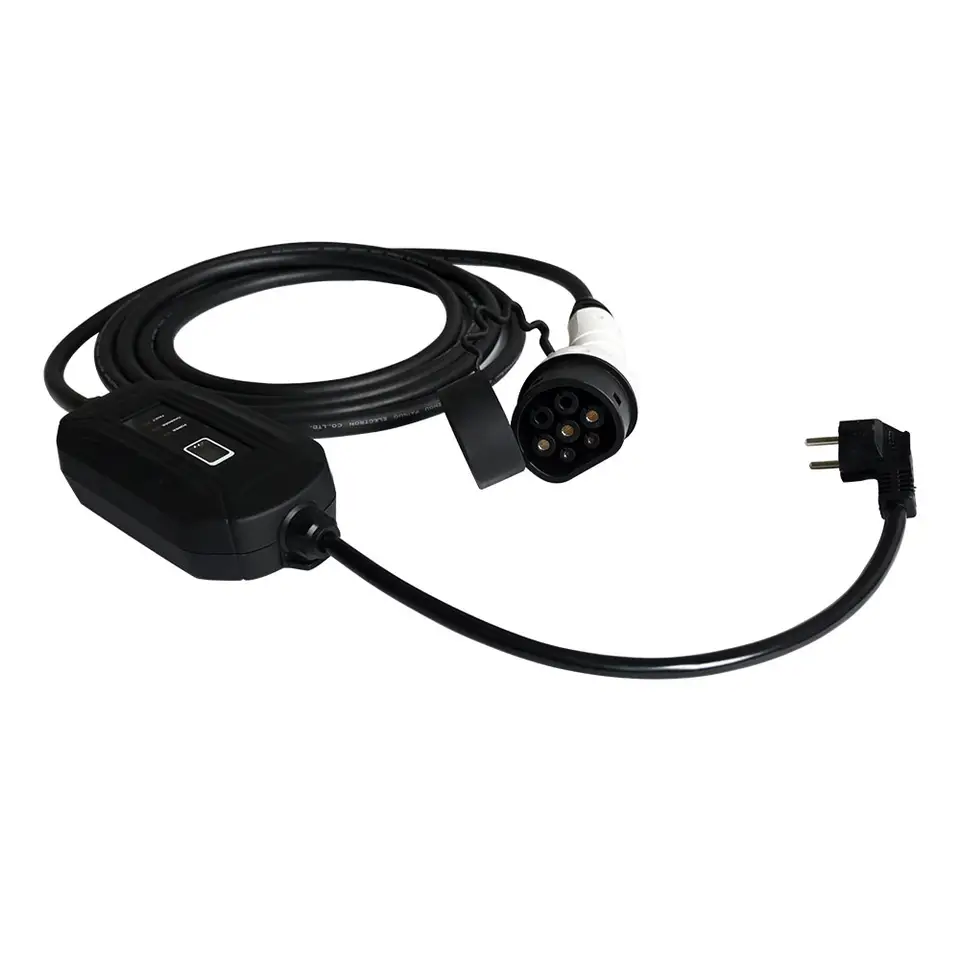 Suurin tehotila 2 kannettava 16A 3KW ac type2 ccs2 5m europe ev laturikaapeli - iFlowPower 7