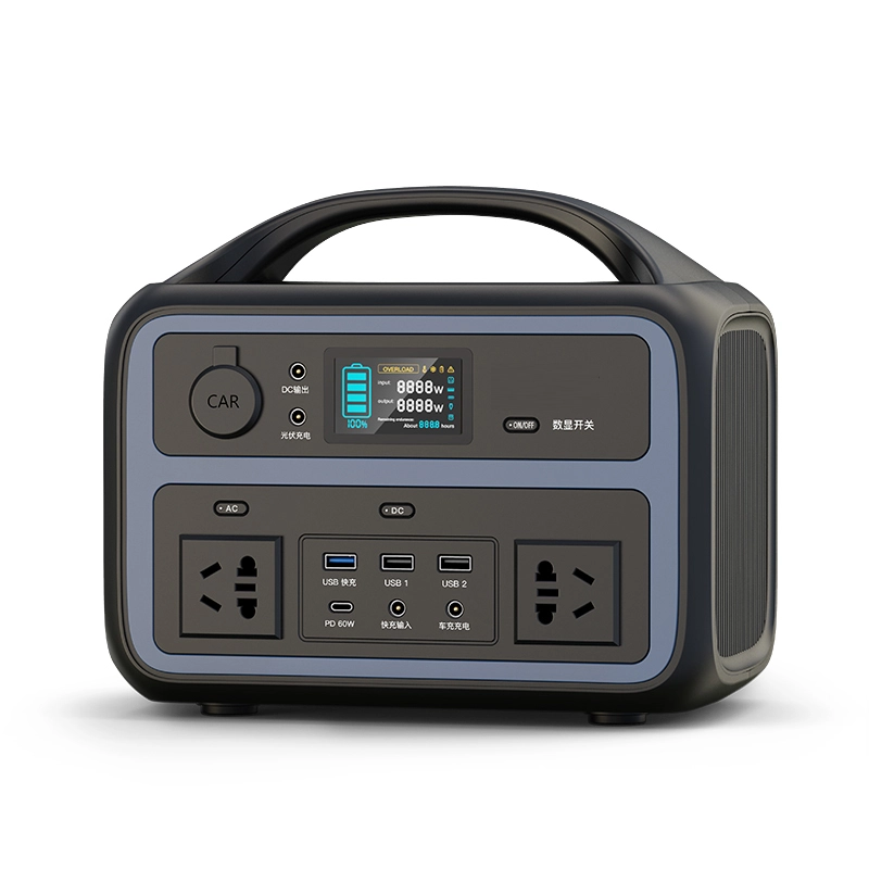 600 W prenosna elektrarna z vgrajenim hitrim polnjenjem Nov model iFlowpower 1