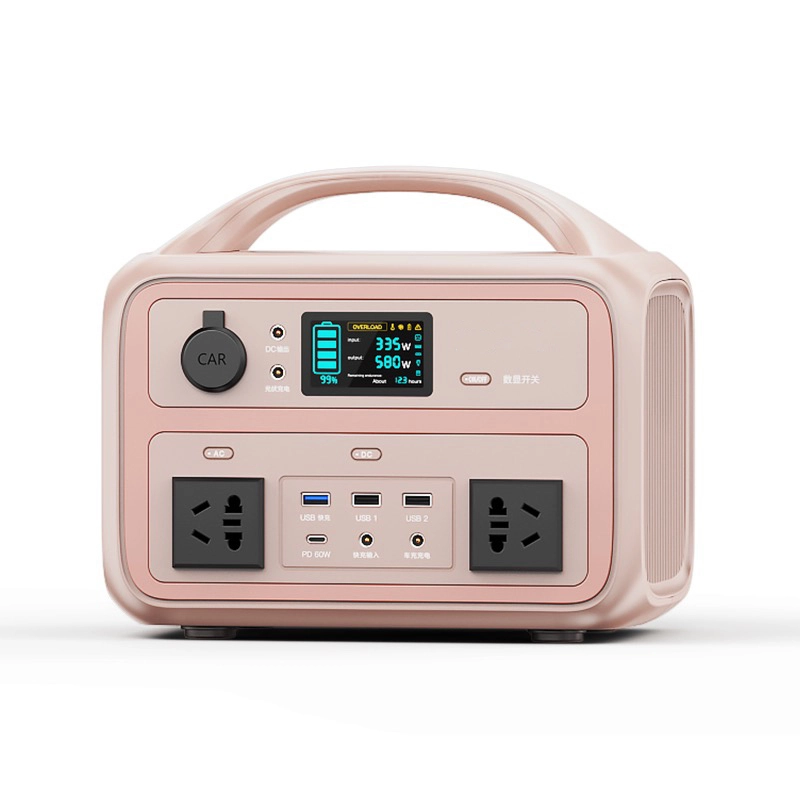600W Pink Portable Power Station Built-in Quick Charge New Model iFlowpower 1