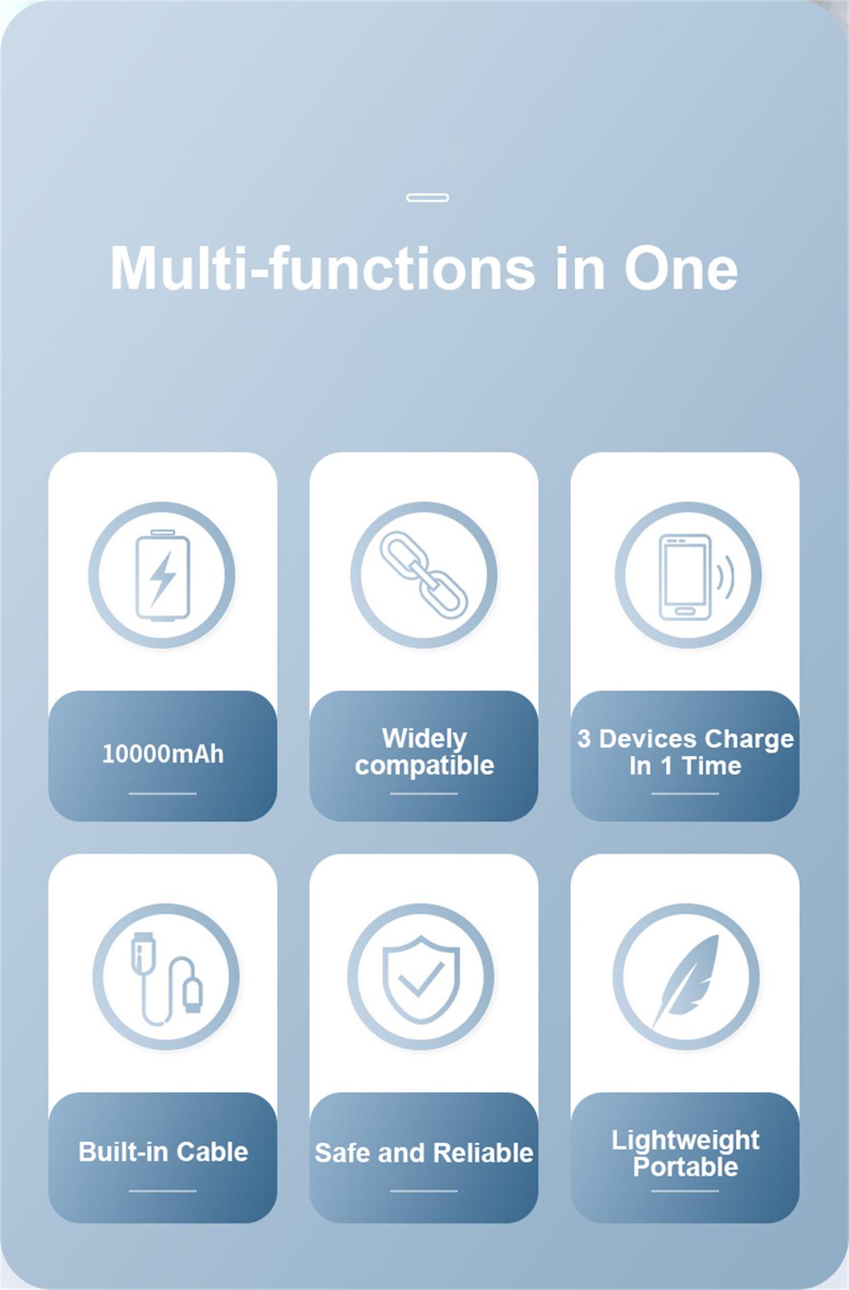 Lengvas maitinimo bankas su laidais FPM-160 7