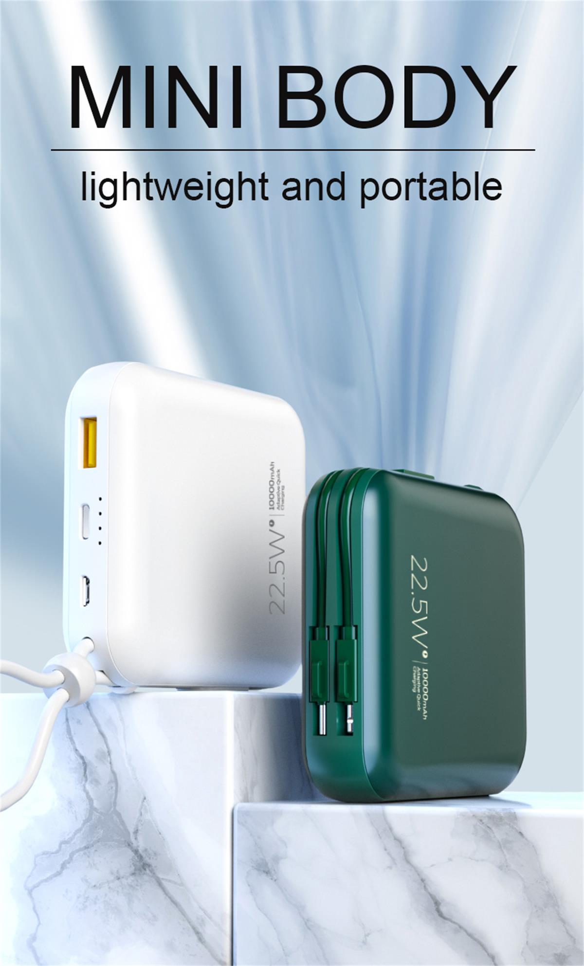 Lengvas maitinimo bankas su laidais FPM-160 6