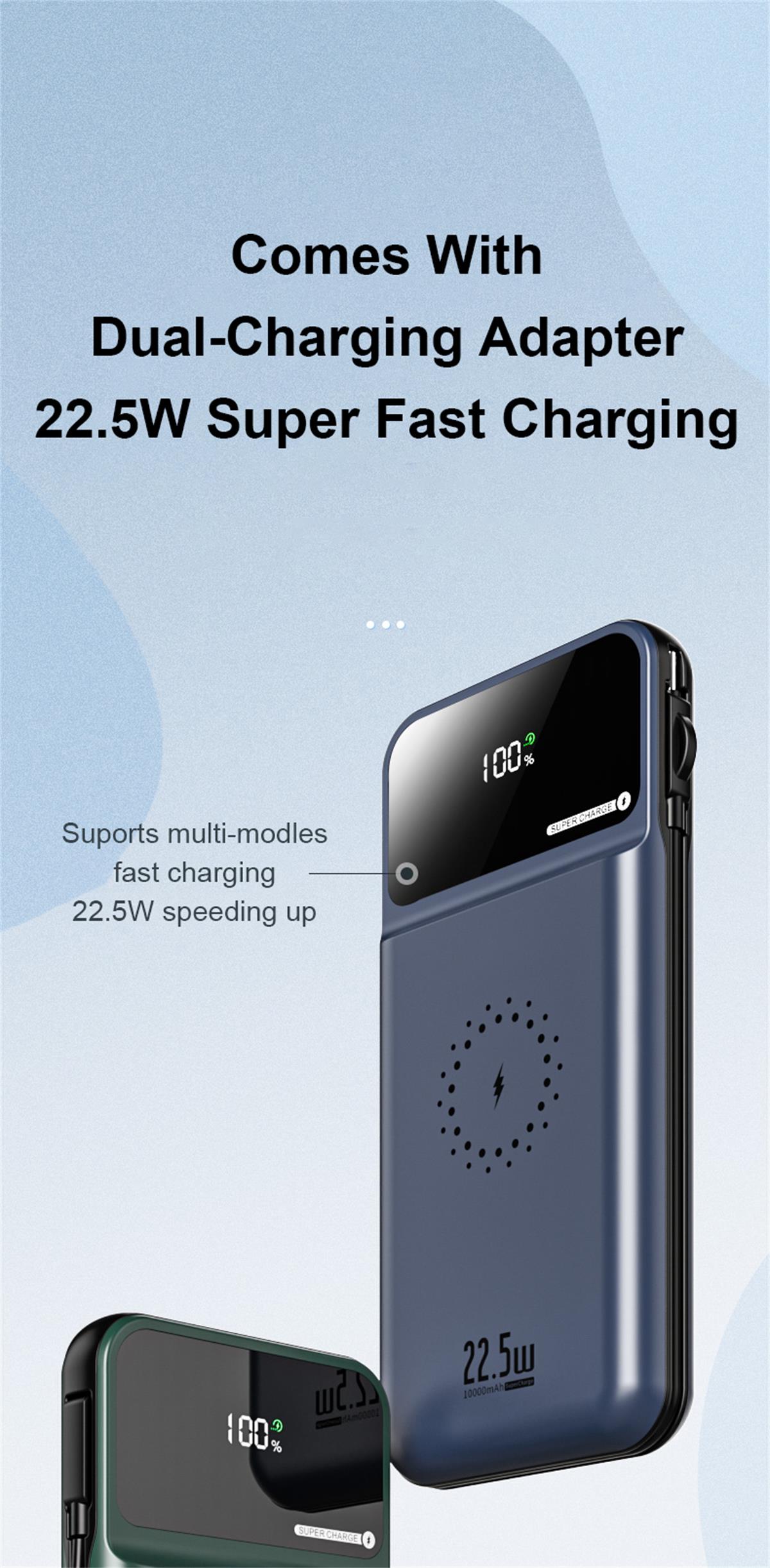 Magneettinen langaton virtapankki FPM-225 7