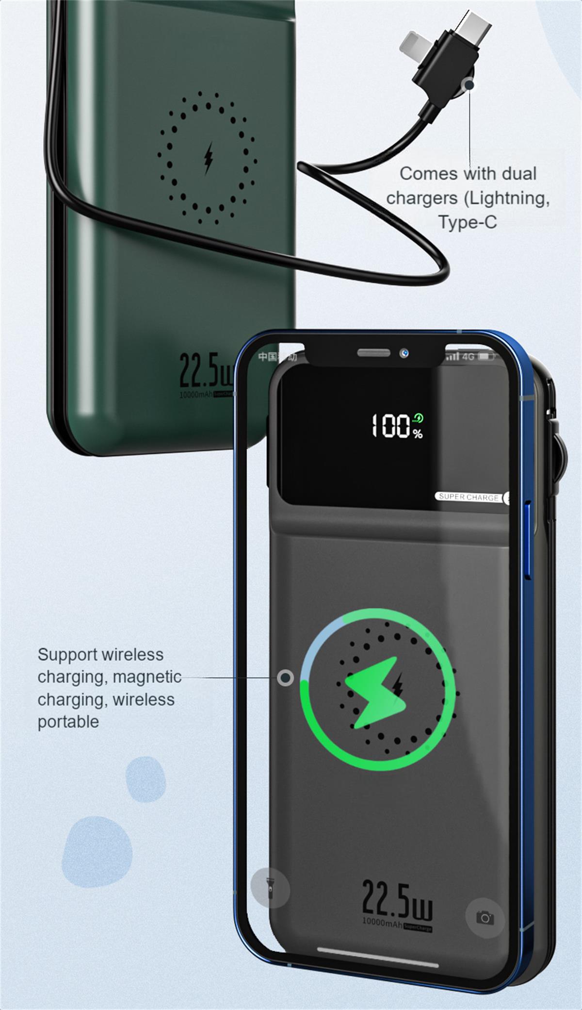 Magneettinen langaton virtapankki FPM-225 8