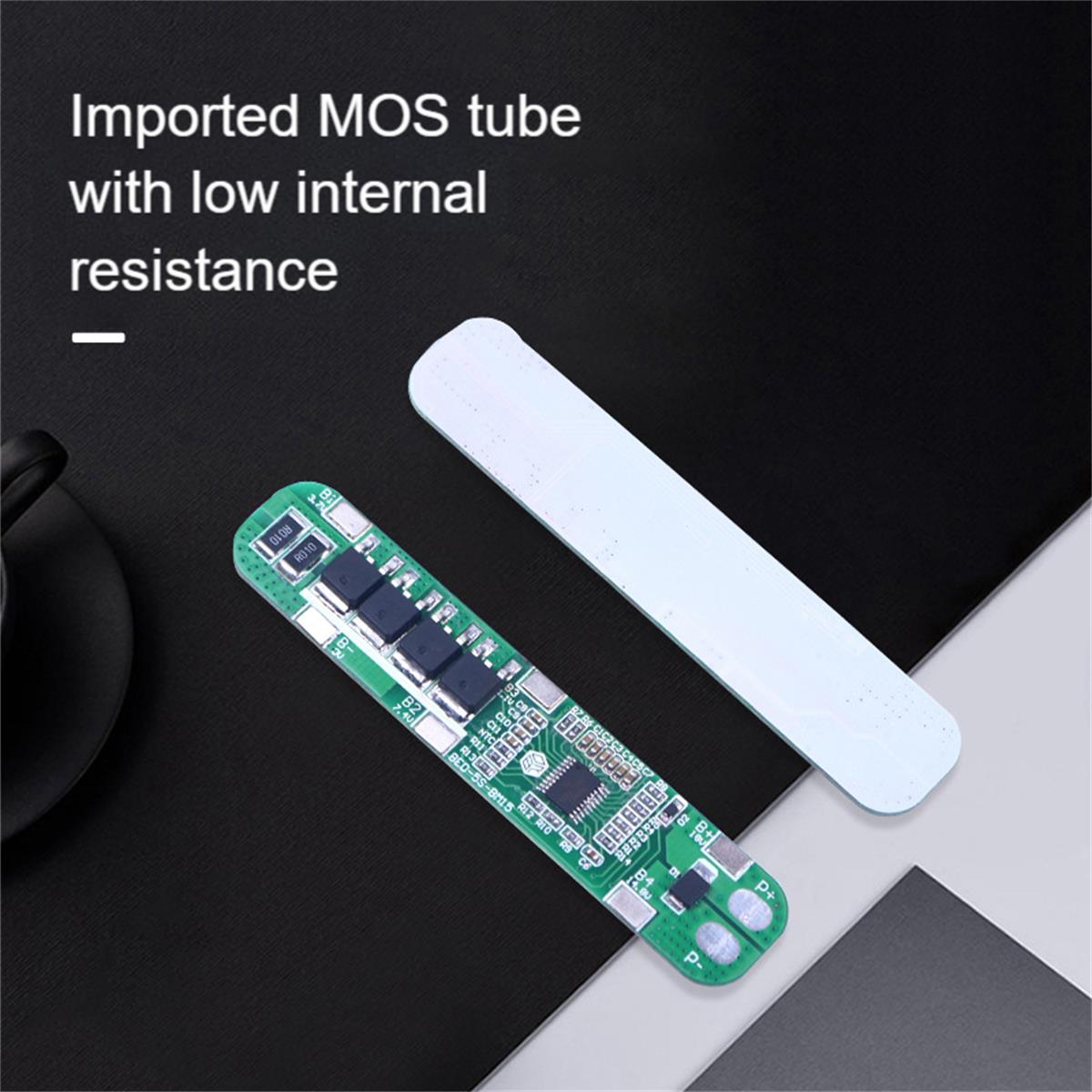 5S 18650 Bòrd BMS Bataraidh Lithium 10