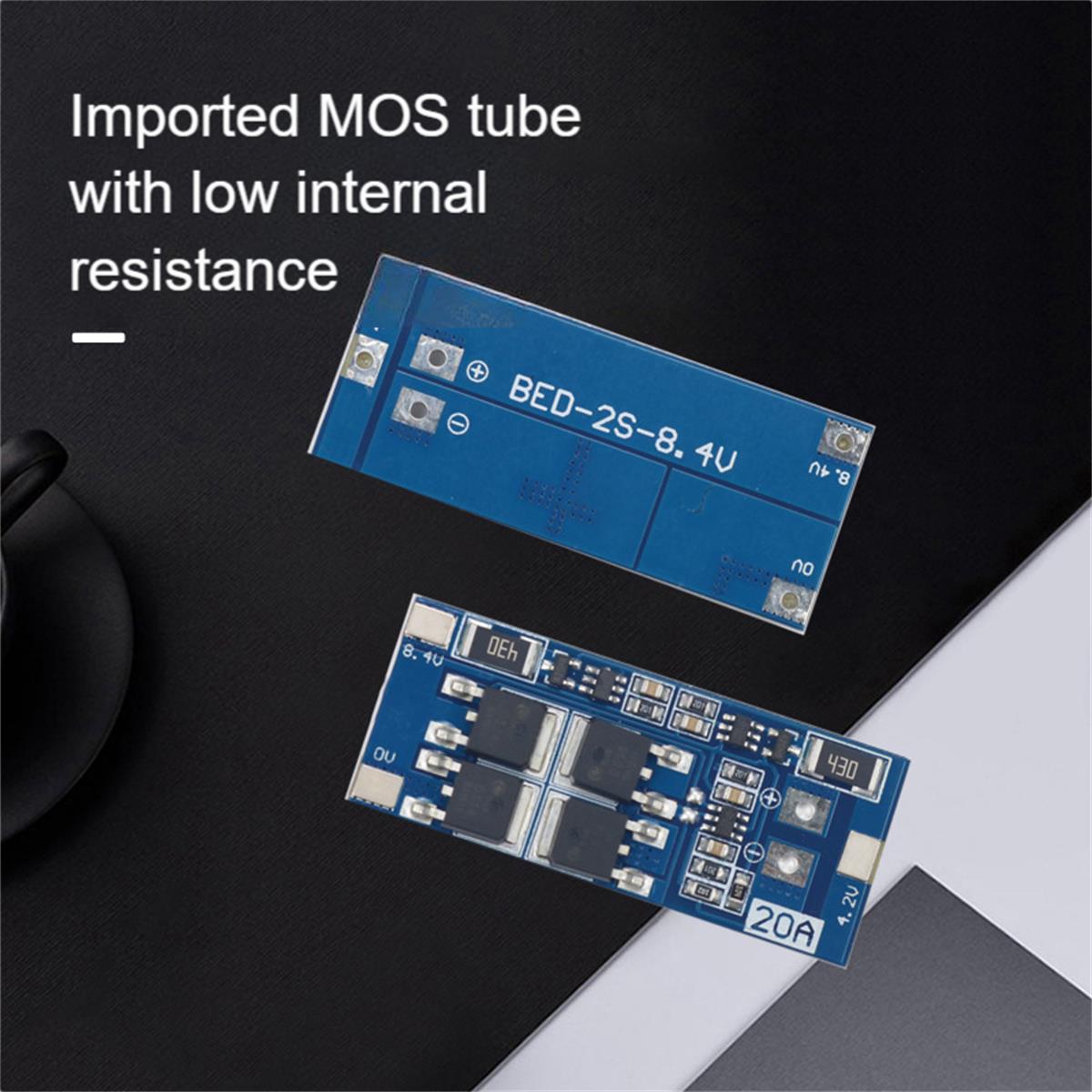 2S 15A litijeva baterija 7,4 V 8,4 V 20 A Preobremenitev BMS plošča 10