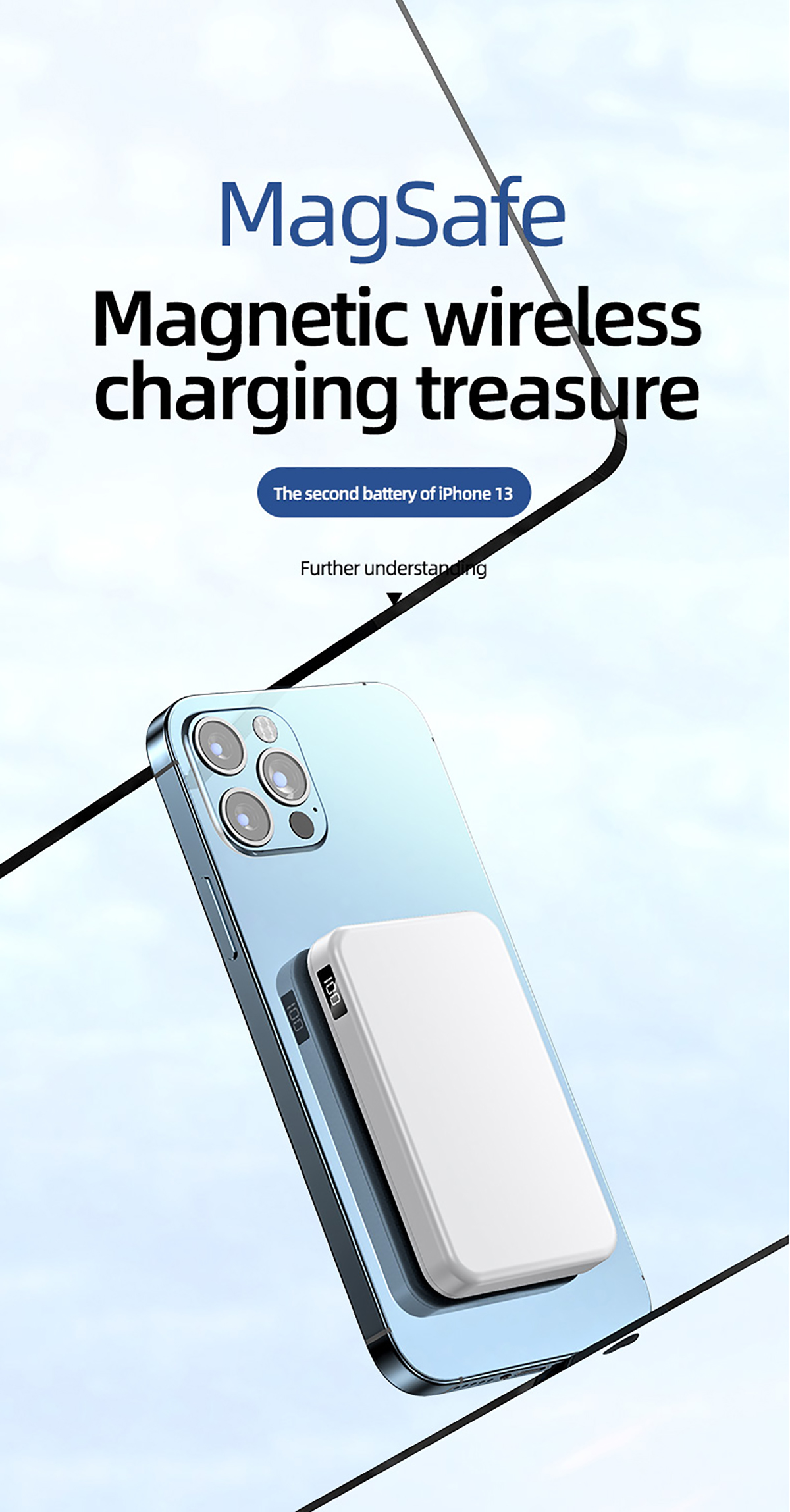 Power Bank សាកថ្មឥតខ្សែម៉ាញេទិក FPM-10 7