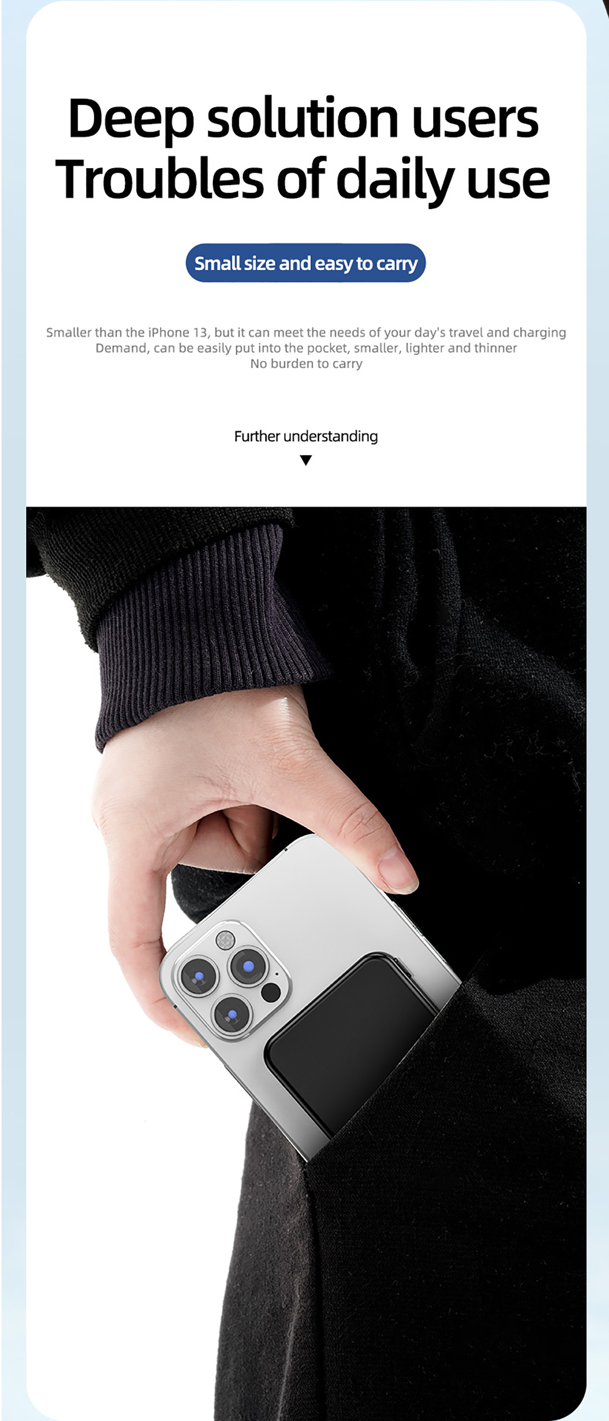 Power Bank សាកថ្មឥតខ្សែម៉ាញេទិក FPM-10 9